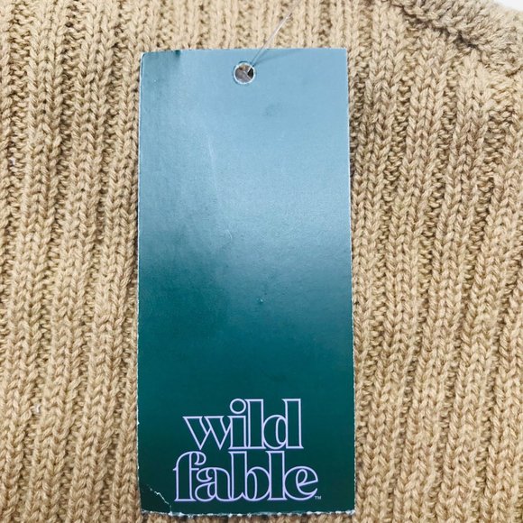 Wild Fable Women's Size XL Crop Tank Top Knitted Brown New With Tags - Picture 3 of 13